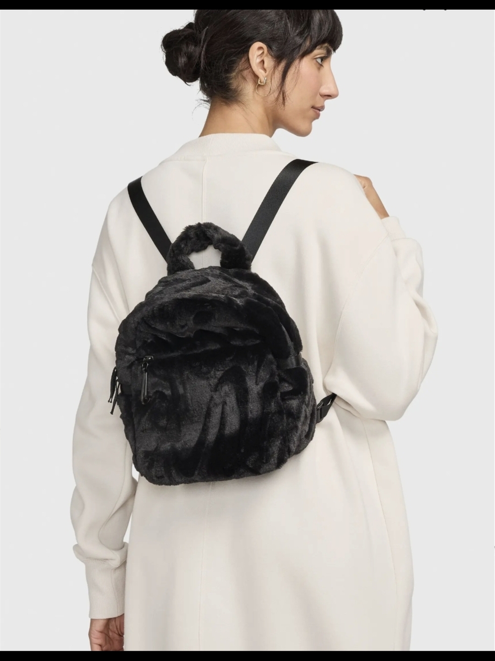 Nike Sportswear Futura 365 Faux Fur Mini Backpack